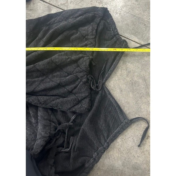 Free People One Cedar Parachute Jacket Hood Quilted Black Small Oversized - Picture 8 of 11